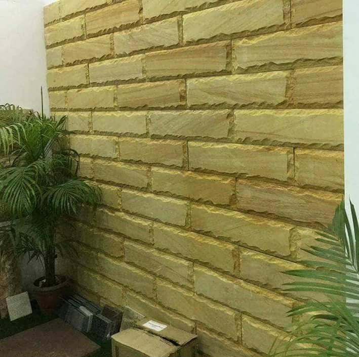 Teak Sandstone Wall Tile